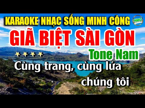 Karaoke Nhạc Trữ Tình Tone Nam Dễ Hát | Nhạc Vàng BOLERO Tuyển Chọn – GIÃ BIỆT SÀI GÒN