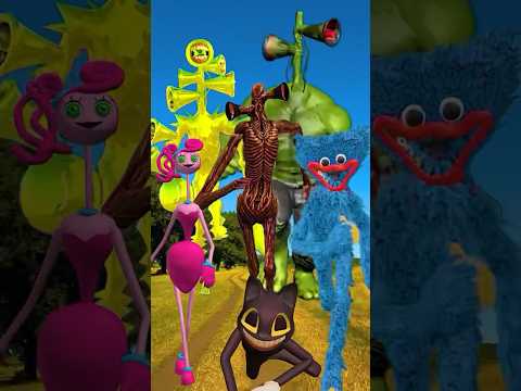 Hulk VS Long Leg VS Ice Scream VS Cartoon Cat 🐱 PAC Man 🤣 Spider #shorts #funny #hulk #spiders