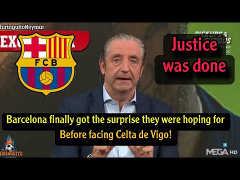 Josep Pedrol Barcelona finally received the long-awaited surprise before facing Celta Vigo!