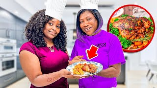 Teaching My Grand Daughter How To Make A Baked Chicken *JAMAICAN STYLE*