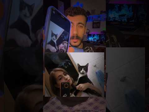 اغرب صورة لفتاه و قطة ستراها طبيعية ولكن عندما تركزون??