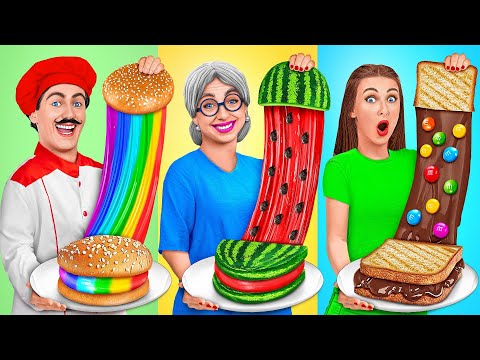 Me vs Grandma Cooking Challenge | Crazy Challenge by TeenDO