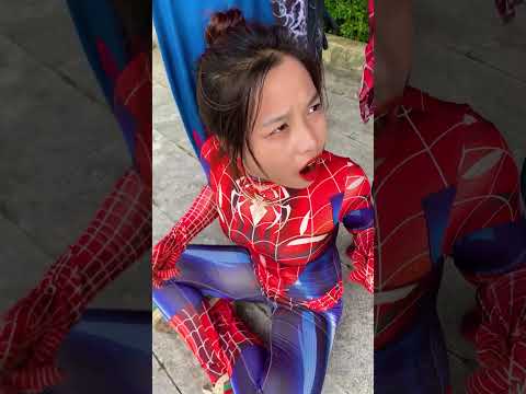 Spiderman transforms into Venom, Red spider, Blue spider,... | #shorts #youtubeshorts #funny