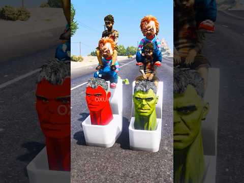 SPIDER-MAN BROTHER'S SAVES SKIBIDI TOILET HULK BROTHER'S & HULK BRO DE ZOMBIES ๐ท๏ธ ๐ง #shorts #gta5