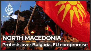 YouTube video thumbnail: Concessions to Bulgaria Prompts Violence in North Macedonia