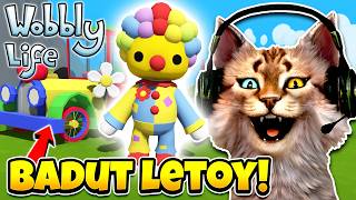 AKU MENJADI BADUT LETOY !! 😹 - Wobbly Life Indonesia