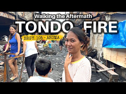 Aroma TONDO FIRE Aftermath Walkthrough Tondo Manila Philippines [4K]