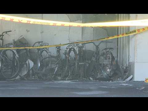 「バイクに火をつけた」と自ら警察に電話　マンション駐輪場の火事で無職の男(53)を逮捕　岡山・倉敷市