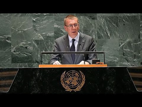 YouTube video thumbnail: Ending Russian Energy Ties Is a Political Choice, Says Latvia's President Rinkēvičs