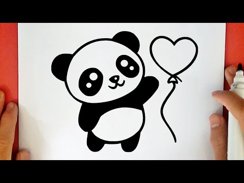 COMO DESENHAR UM PANDA KAWAII