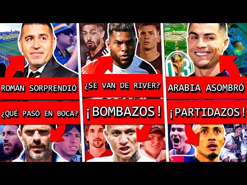 RIQUELME sorprendió a BOCA con esto+ ¿Se van de RIVER?+ PARTIDAZOS+ ESTADIOS de ARABIA para MUNDIAL