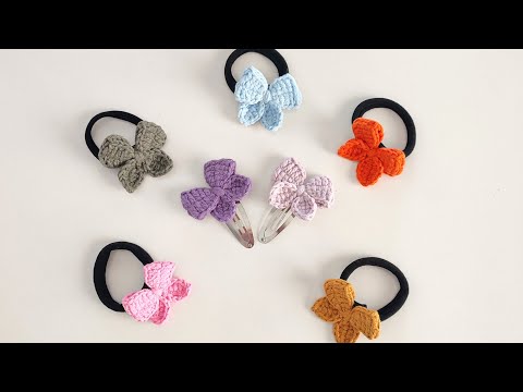 DIY Crochet Hair Ties | Sevimli Çiçekli Lastik Toka Nasıl Yapılır?