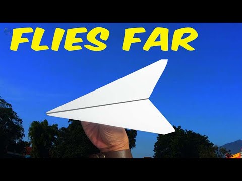 Best Plane - Tutorial to make a Paper Plane that Flies far 300 Feet - easy 😘 paper plane