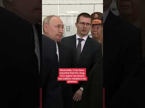 Kim Jong Un and Vladimir Putin take a tour of Russian space port Vostochny Cosmodrome