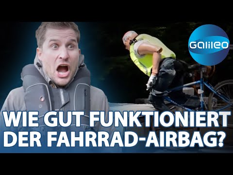 84.000 Fahrradunfälle im Jahr! Kann dieser Airbag Leben retten? | Galileo | ProSieben