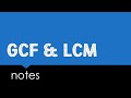 Exploring GCF and LCM Concepts