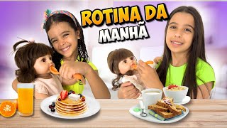 ROTINA DA MANHÃ DAS BEBÊS REBORN LARA E SOFIA | Alice e Juju