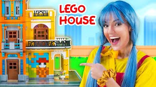 BUILD A LEGO HOUSE Song 🏘🌈 Teach Kids Creativity and Teamwork