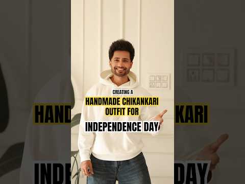 HANDMADE DIY CHIKANKARI KURTA FOR INDEPENDENCE DAY #art #artist #diy #handmade #craft #chikankari