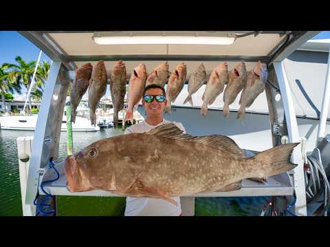 Florida's most expen$IVE fish... Catch clean cook! (grouper) video thumbnail