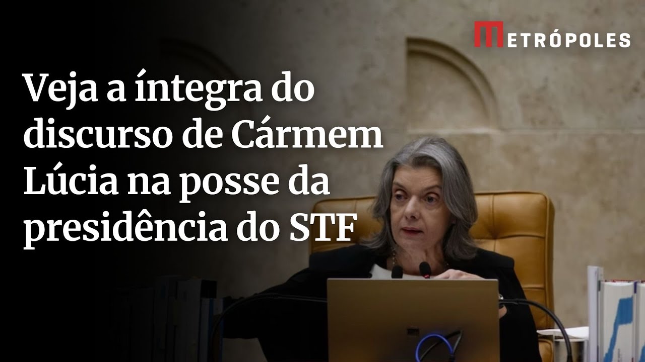 Democracia não é incumbência só do STF Cármen Lúcia discursa na posse de Fachin