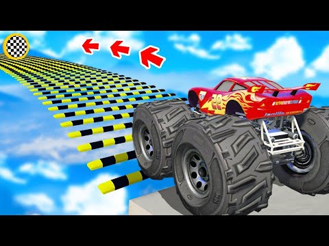 ¿PUEDE UN MONSTER TRUCK PASAR POR ENCIMA DE UN RADÓN EN GTA 5? - EXPERIMENTA EN GTA 5