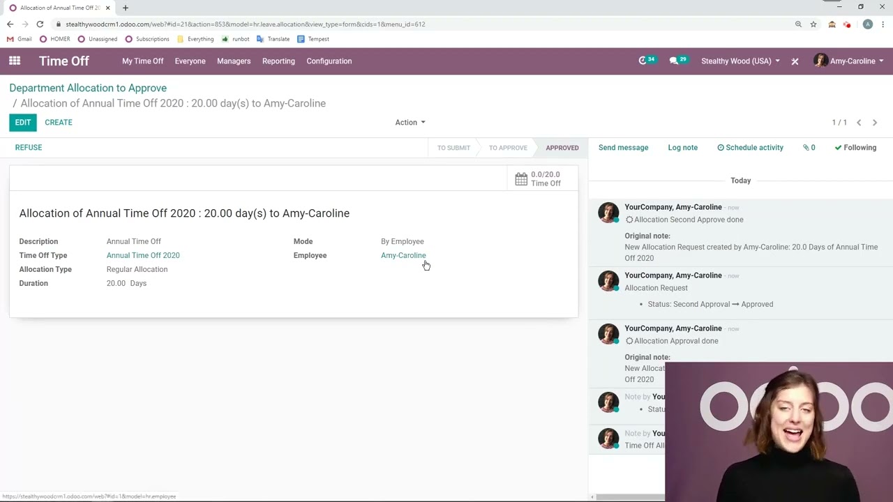 Leave Management - Odoo HR | 14.01.2022

Leave management has a significant impact on a company and if you can organize it well, you can plan ahead and avoid ...