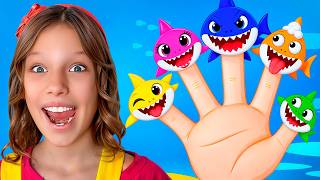 Baby Shark Fingers Family song with Alex and Nastya