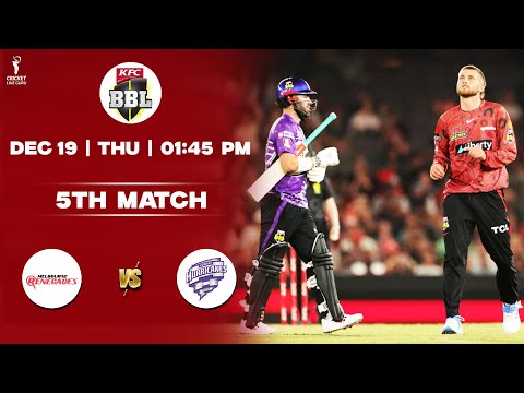 BBL 2024-25: Melbourne Renegades vs Hobart Hurricanes 5th Match PREDICTION |MR vs HH Playing 11, BBL