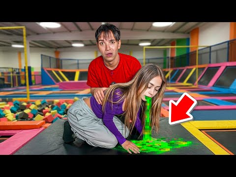 My Girlfriend Won't Stop Throwing Up at the Trampoline Park!