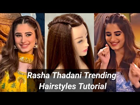 Trending Rasha Thadani Hairstyles | 5 Half Up Hair style girl | Easy Hairstyle