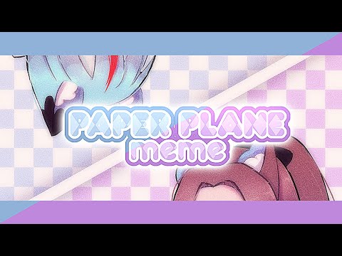 Paper-plane-meme-|-give-to-ink Paper plane meme | give to ink z black & Happy Time | Gacha club + art