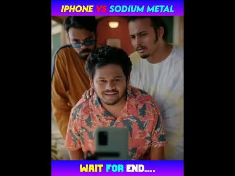 iPhone in Sodium metal will it survive or not?? | #shorts #viralfacts #getsetflyfact #facttechz