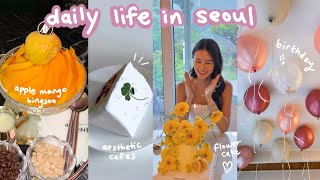seoul vlog 🍀 birthday, cooking again, looking for new hobbies, planting a tree
