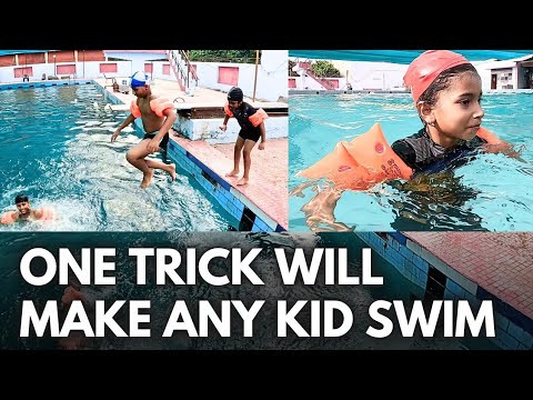 One Trick Will Make Any Kid Swim Instantly - Swimming Tips for Beginners (English Subtitles)