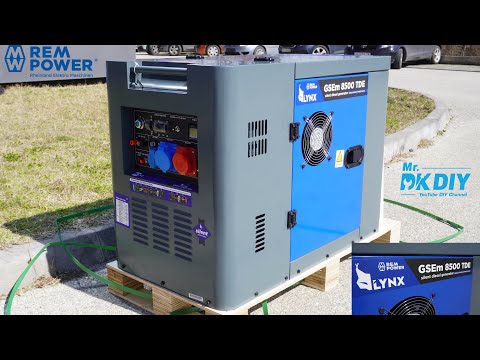 Unboxing the Silent Diesel Generator Gsem 8500 – Power Test / REM POWER / 230V / 400V AC