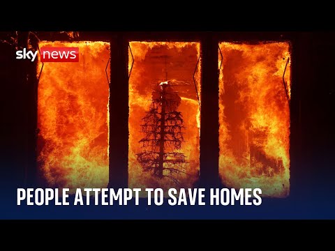 Los Angeles wildfires: Flames swallowing homes, cars and lives