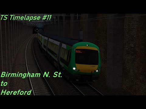 TS Timelapse #11 - London Midland service from Birmingham New Street to Hereford