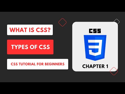 What is CSS? | Types of CSS | CSS Tutorial for Beginners
