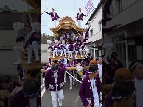 【HD高画質】森屋 だんじり 森屋の坂 1 ショート 1 南河内だんじり祭 建水分神社 令和7年 2025年10月18日
