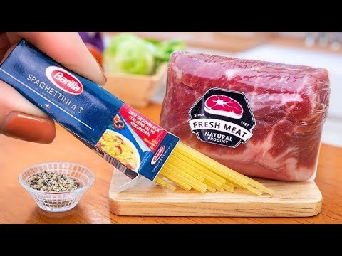 Amazing Miniature Spaghetti Pasta Recipe 🍝 Best Of Mini Cooking Food Recipe | Delicious Miniature