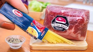 Amazing Miniature Spaghetti Pasta Recipe 🍝 Best Of Mini Cooking Food Recipe | Delicious Miniature