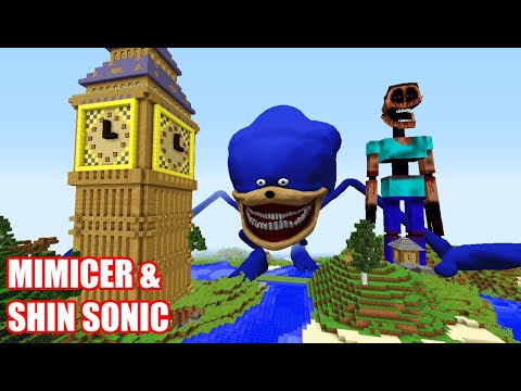 SURVIVING FROM SHIN SONIC & GIANT MIMICER ARRIVAL in Minecraft - Gameplay Coffin meme!