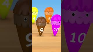 Cute Baby & Boy #learnnumbers on Icecreams