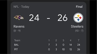 RAVENS VS STEELERS WEEK 18 RECAP - I HAVE A LOT TO SAY….