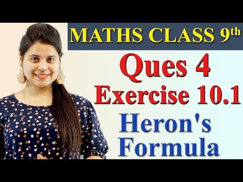 Q 4, Ex 10.1, Chapter 10 - Heron's Formula, Maths Class 9th, NCERT