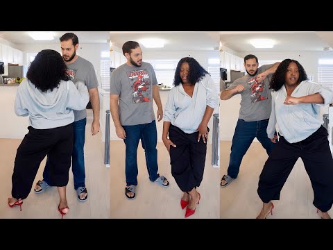 Teaching my husband AFRICAN dance moves