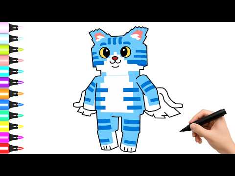 Como Dibujar a Cloudini Gattini -  Steal a Brainrot ROBLOX