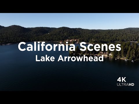 Aerial Views of Lake Arrowhead, California | 4K Drone Video