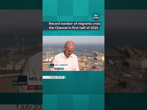 Record number of migrants cross the Channel in first half of 2025 #itvnews